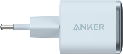 Chargeur secteur Anker Nano Display, 45W, 3A, 1 x USB-C, Bleu A121DG31