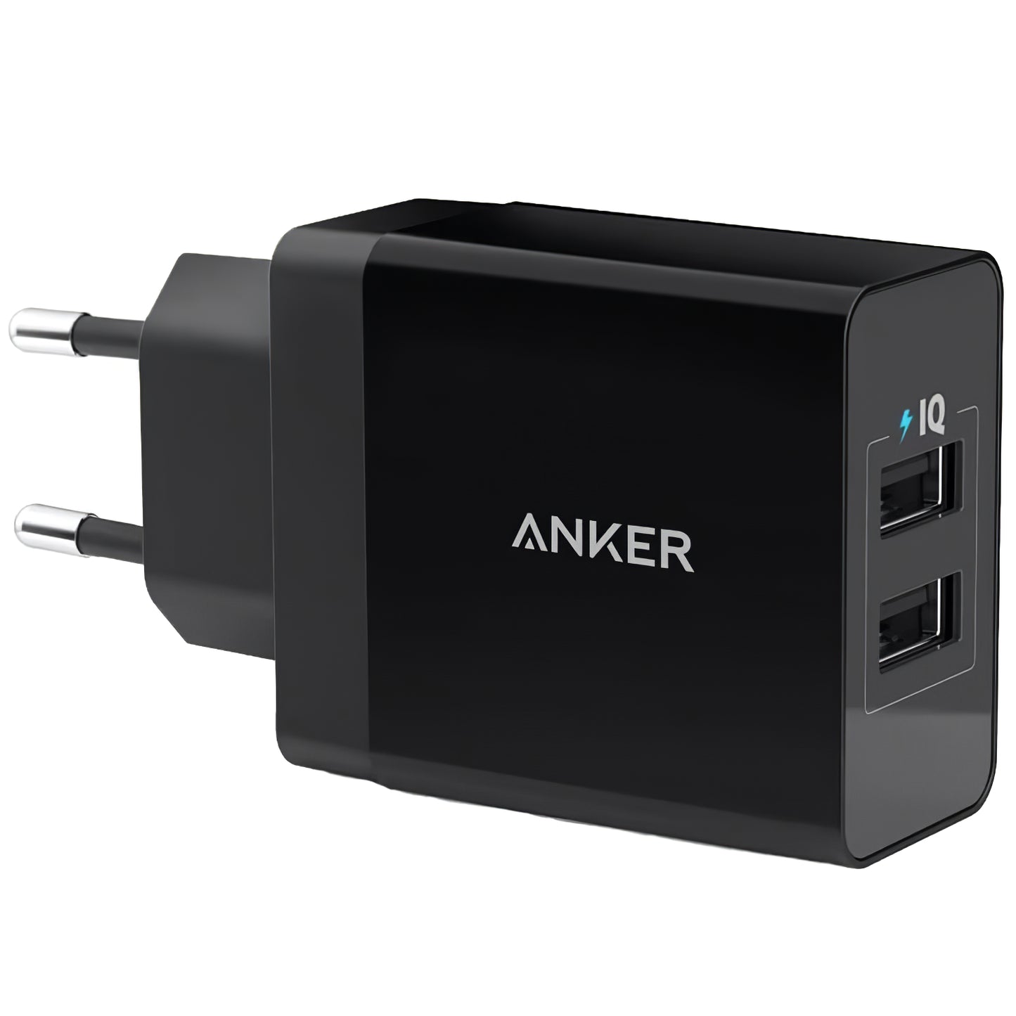 Chargeur réseau PowerPort d'Anker, 24W, 2,4A, 2 x USB-A, noir A2021L11 