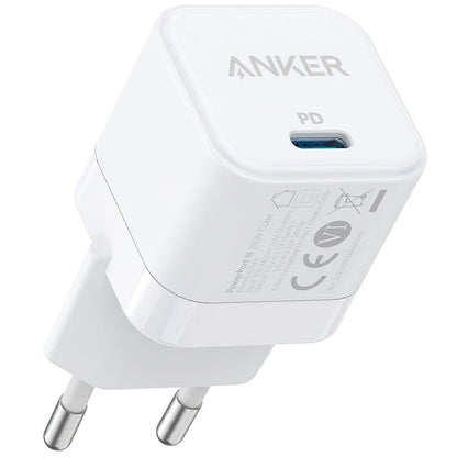 Chargeur réseau Anker PowerPort III Cube, 20W, 3A, 1 x USB-C, blanc A2149G21 