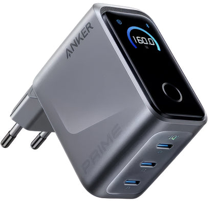 Chargeur Réseau Anker Prime, 160W, 5.36A, 3 x USB-C, Gris A2687341