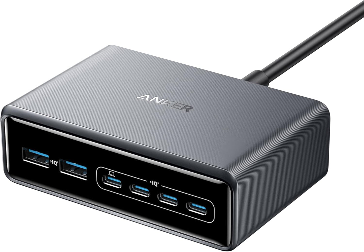 Chargeur réseau Anker Prime, 200W, 3A, 2 x USB-A - 4 x USB-C, Noir A2683341