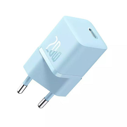 Chargeur Réseau Baseus GaN Mini 1C, 20W, 3A, 1 x USB-C, Bleu CCGN050103