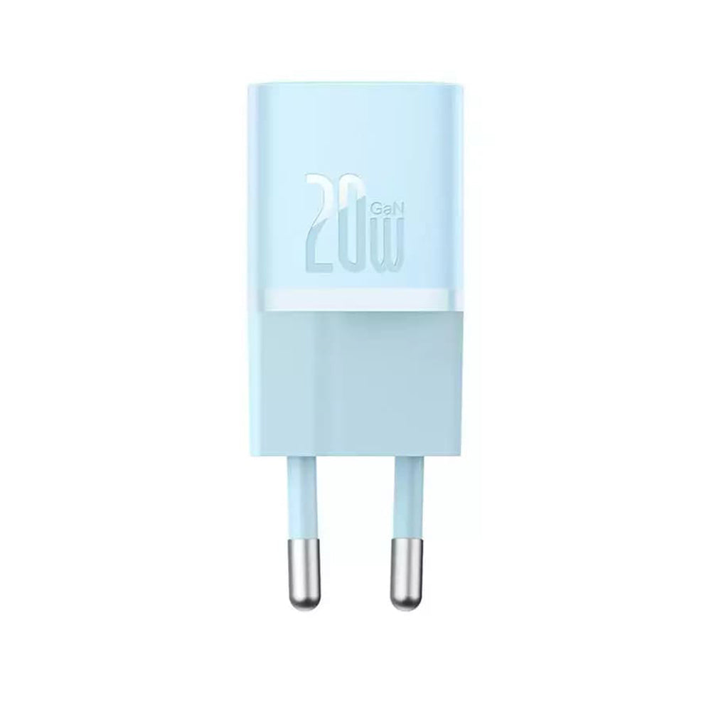 Chargeur Réseau Baseus GaN Mini 1C, 20W, 3A, 1 x USB-C, Bleu CCGN050103