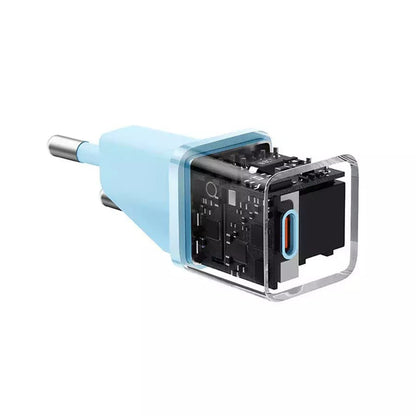 Chargeur Réseau Baseus GaN Mini 1C, 20W, 3A, 1 x USB-C, Bleu CCGN050103
