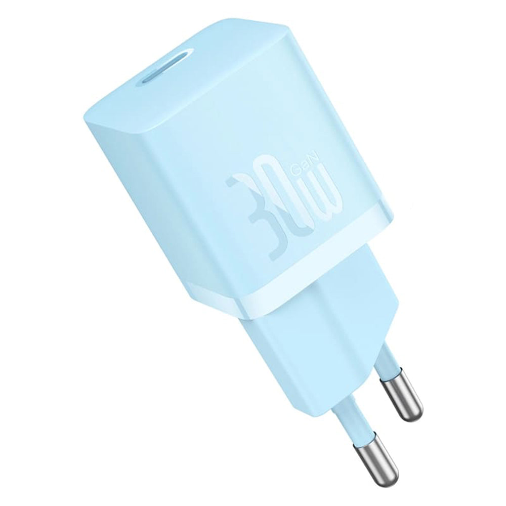 Chargeur Réseau Baseus GaN Mini 1C, 30W, 3A, 1 x USB-C, Bleu CCGN070603