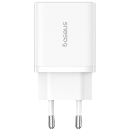 Chargeur réseau Baseus Cube, 20W, 3A, 1 x USB-A - 1 x USB-C, blanc P1011140321313-00 