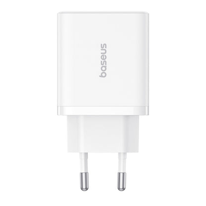 Chargeur Réseau Baseus Cube, 30W, 3A, 2 x USB-A - 1 x USB-C, Blanc P10111402213-00