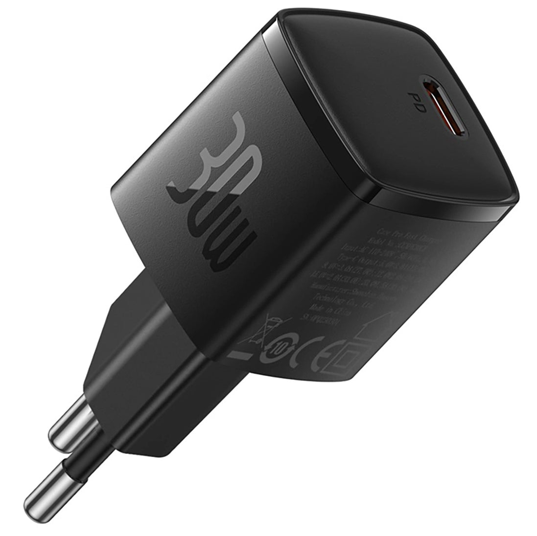 Chargeur Secteur Baseus Cube Pro, 30W, 3A, 1 x USB-C, Noir CCXF000301