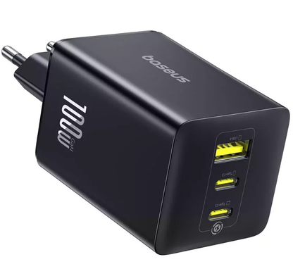 Chargeur Réseau Baseus EnerFill FE11, 100W, 5A, 1 x USB-A - 2 x USB-C, Gris P10182102123