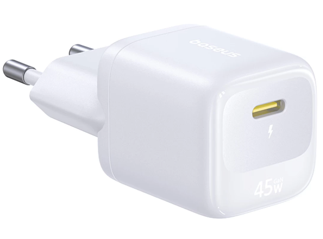 Chargeur secteur Baseus EnerFill FN22, 45 W, 3 A, 1 x USB-C, blanc E0123301