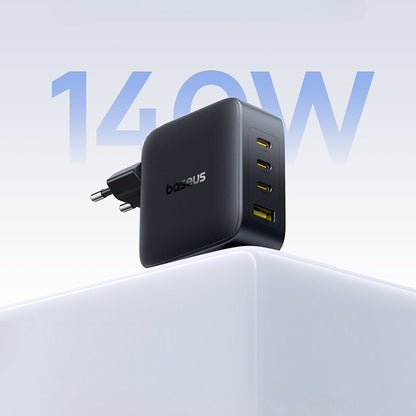 Chargeur Réseau Baseus EnerFill FH11, 140W, 5A, 1 x USB-A - 3 x USB-C, Noir E0121J00