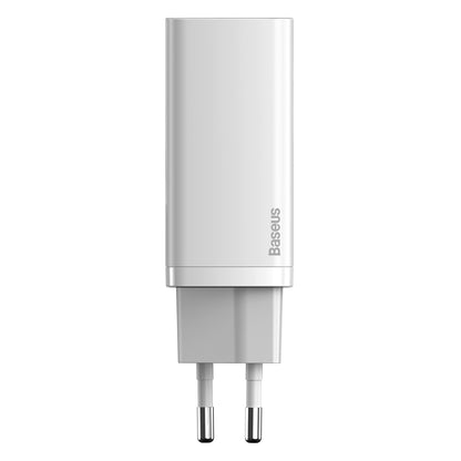 Chargeur réseau Baseus GaN2 Lite, 65W, 3A, 1 x USB-A - 1 x USB-C, blanc CCGAN2L-B02 