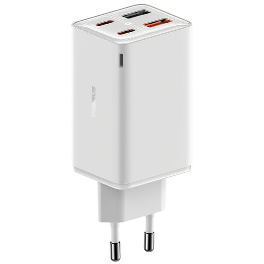 Chargeur réseau Baseus GaN6 Pro, 65W, 3.25A, 2 x USB-A - 2 x USB-C, blanc 