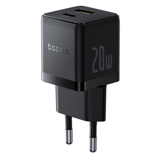 Chargeur Réseau Baseus Palm, 20W, 3A, 1 x USB-A - 1 x USB-C, Noir P10111608113-00