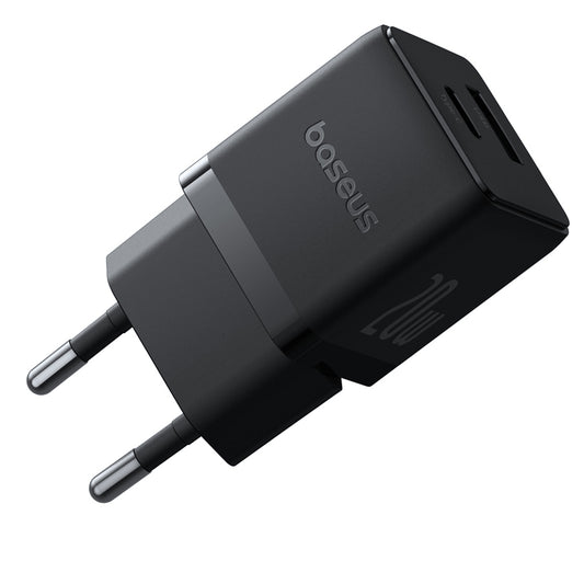 Chargeur Réseau Baseus Palm, 20W, 3A, 1 x USB-A - 1 x USB-C, Noir P10111608113-00