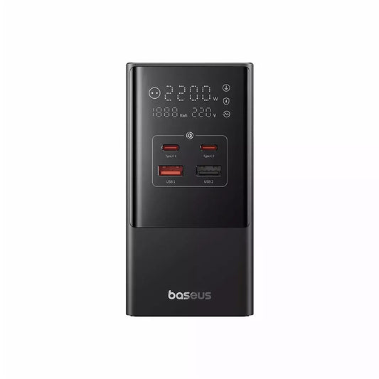 Baseus PowerCombo Network Charger, 35W, 5A, 2 x USB-A - 2 x USB-C - 3 x Schuko, Noir E00023606113-00