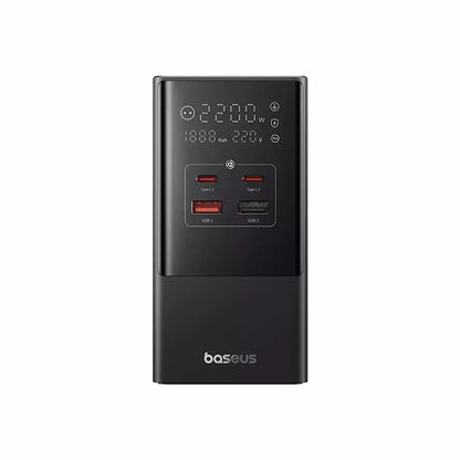 Baseus PowerCombo Network Charger, 35W, 5A, 2 x USB-A - 2 x USB-C - 3 x Schuko, Noir E00023606113-00 