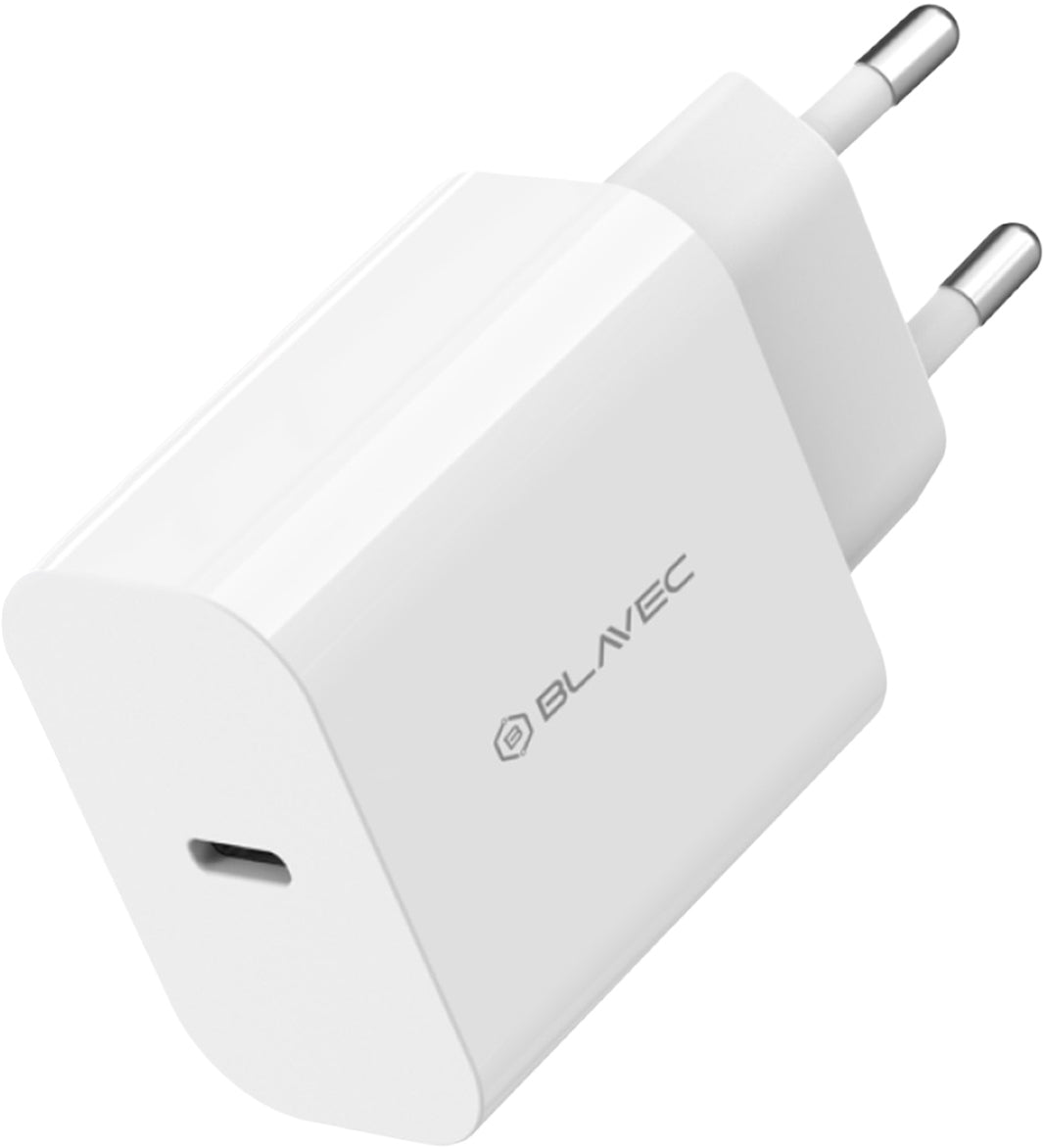 Chargeur secteur Blavec BC-14, 30 W, 3 A, 1 x USB-C, blanc