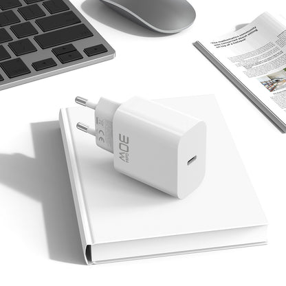 Chargeur secteur Blavec BC-14, 30 W, 3 A, 1 x USB-C, blanc