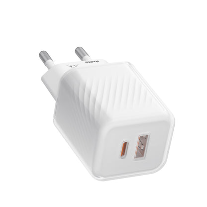Chargeur réseau Blueo, 35W, 3A, 1 x USB-A - 1 x USB-C, Blanc