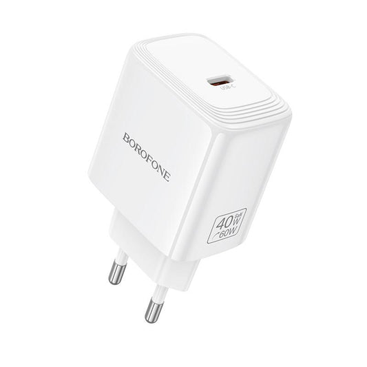 Chargeur secteur Borofone BN33 Fuente, 40W, 1 x USB-C, Blanc