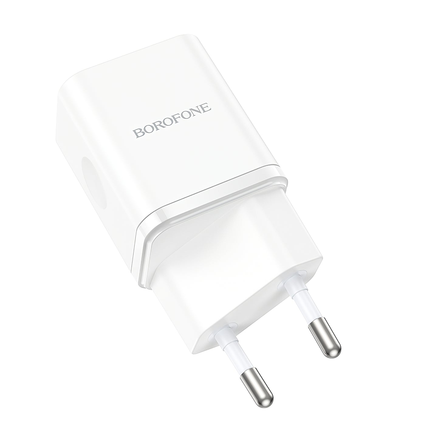 Chargeur réseau Borofone BN7, 20W, 3A, 1 x USB-A - 1 x USB-C, blanc 