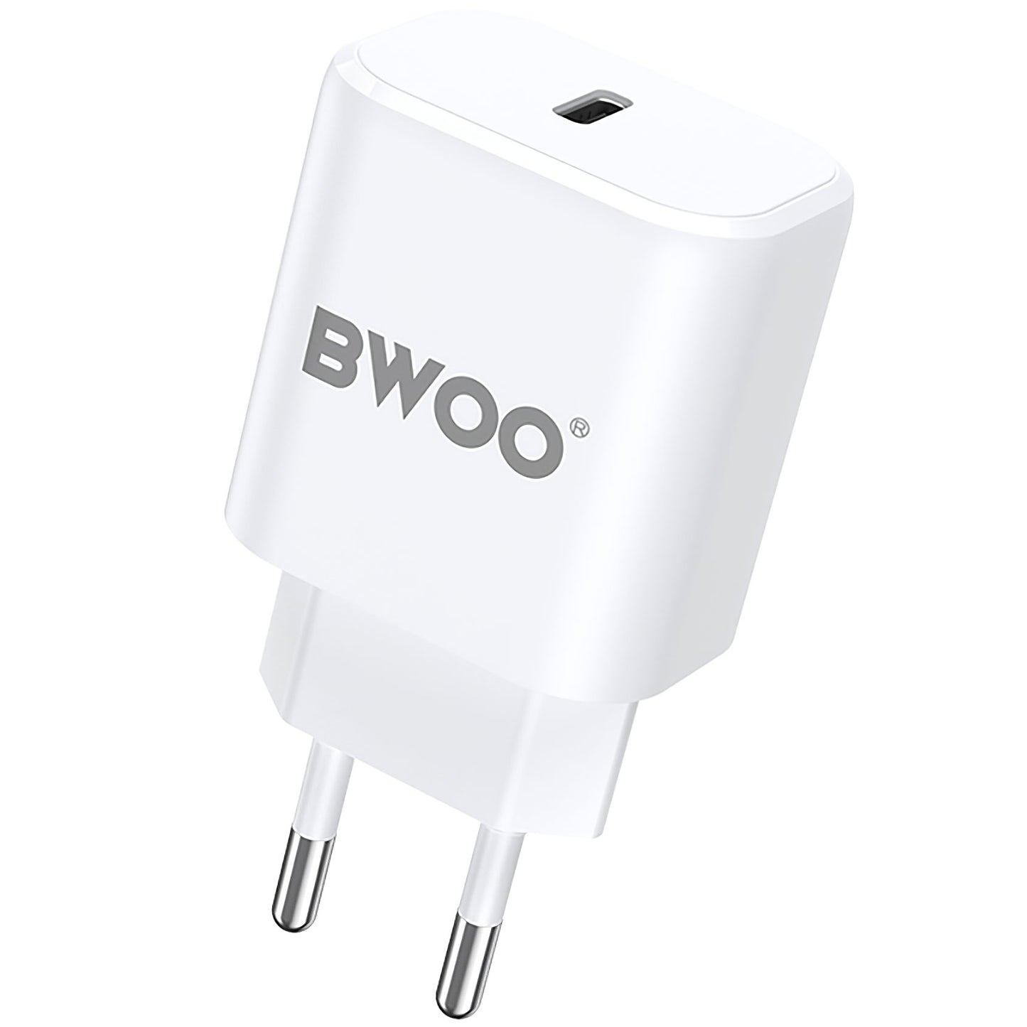 Chargeur réseau BWOO BO-CDA105, 20W, 3A, 1 x USB-C, blanc 