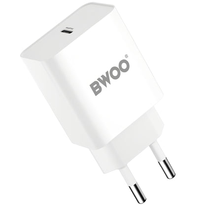 Chargeur réseau BWOO BO-CDA119, 20W, 4A, 1 x USB-C, blanc 