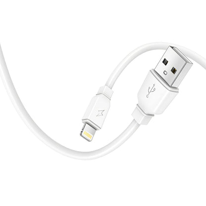 Chargeur réseau Prestico F7S avec câble Lightning, 12W, 2,4A, 1 x USB-A, blanc 