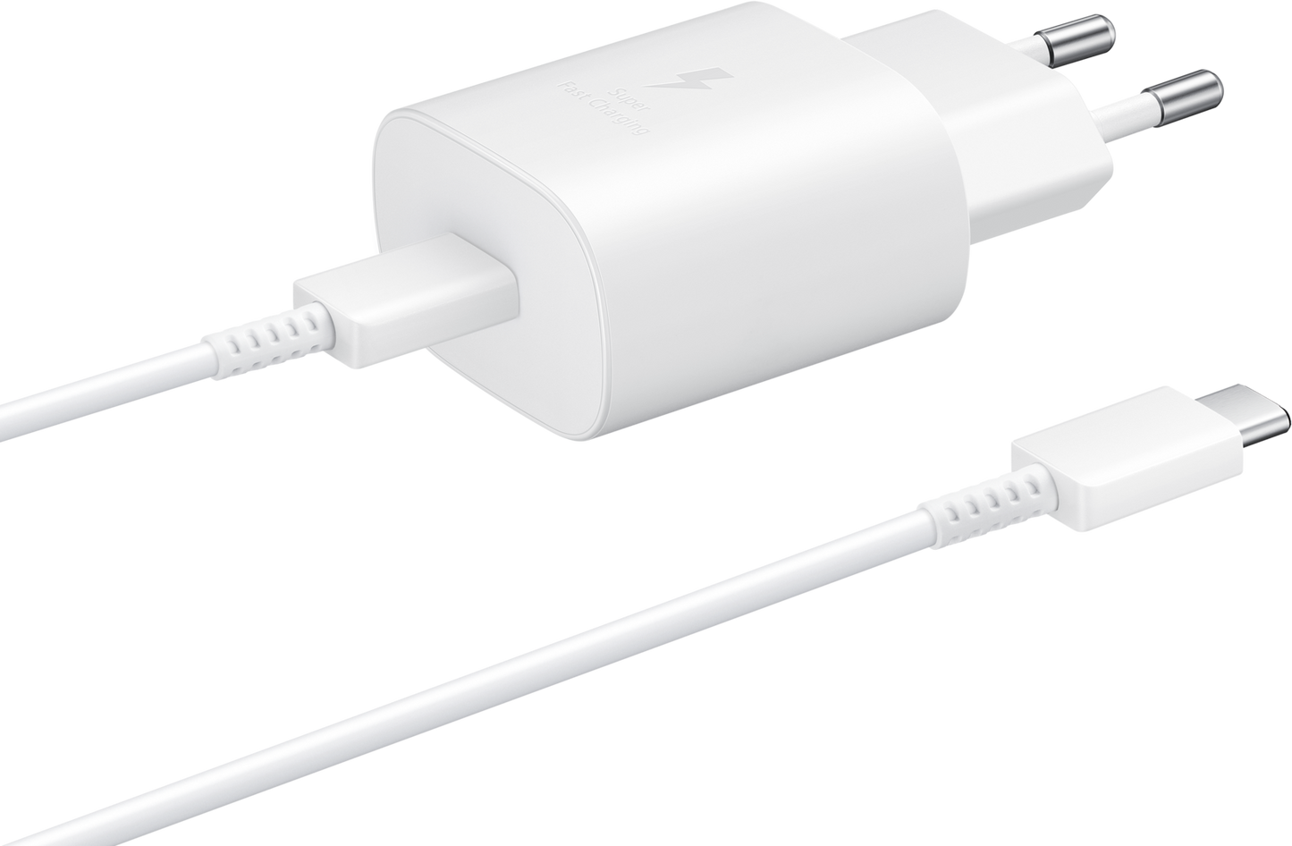 Chargeur réseau USB-C Samsung avec câble USB-C, 25W, 3A, 1 x USB-C, blanc EP-TA800XWEGWWW