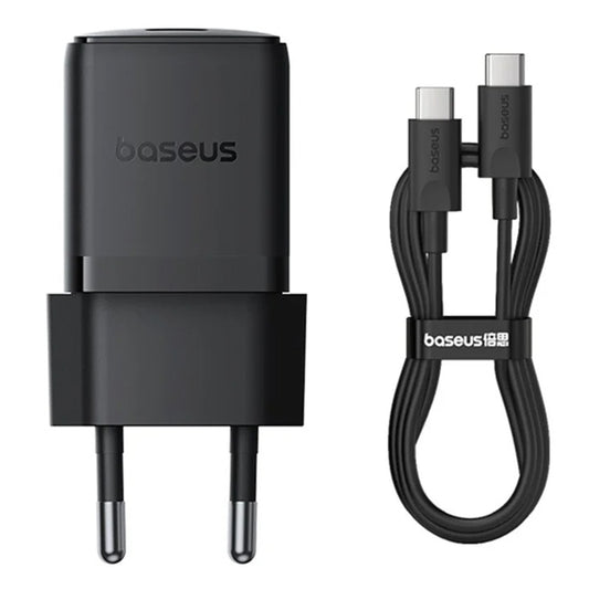 Chargeur réseau avec câble USB-C Baseus Palm, 30W, 3A, 1 x USB-C, Noir P10111605113-01