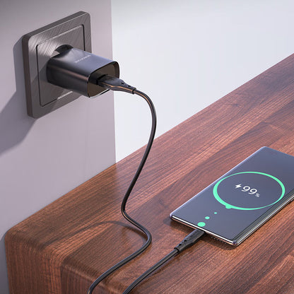 Chargeur réseau avec câble USB-C Borofone BN1, 10W, 2.1A, 1 x USB-A, noir