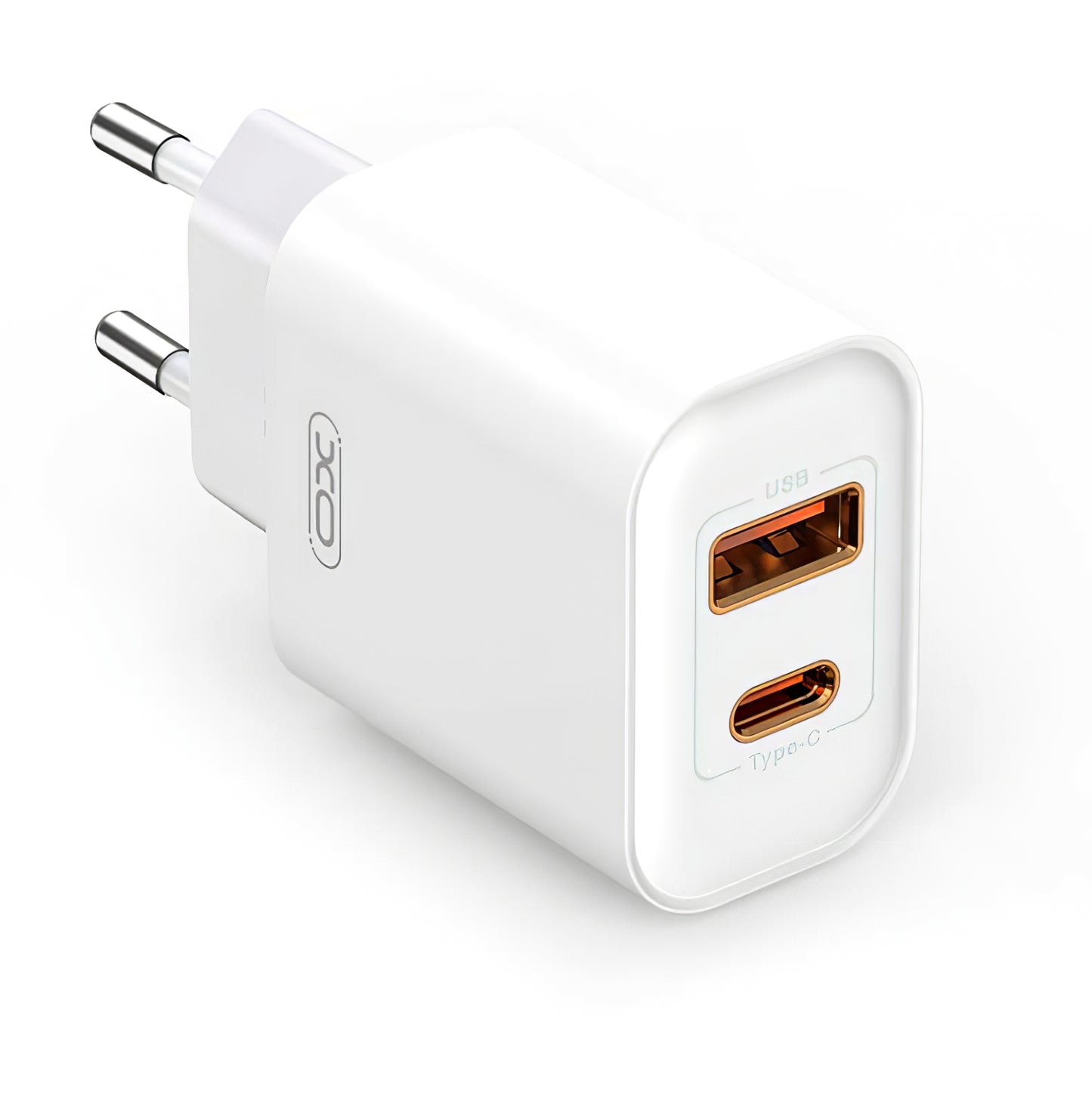 Chargeur réseau avec câble Lightning XO Design CE12, 20W, 3A, 1 x USB-A - 1 x USB-C, blanc 