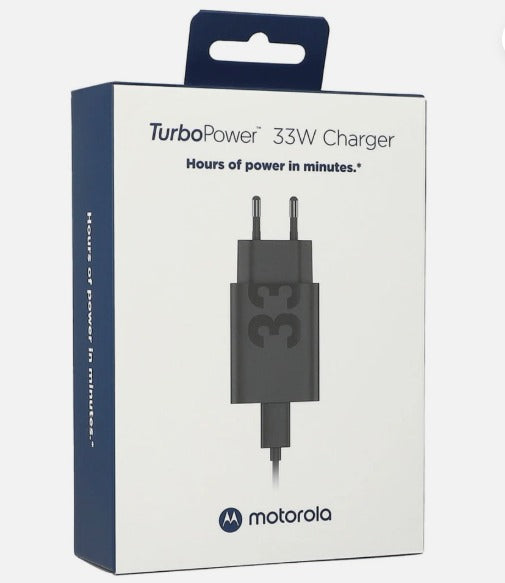 Chargeur réseau avec câble USB-C Motorola, 33W, 3A, 1 x USB-A, Noir PG38C06448