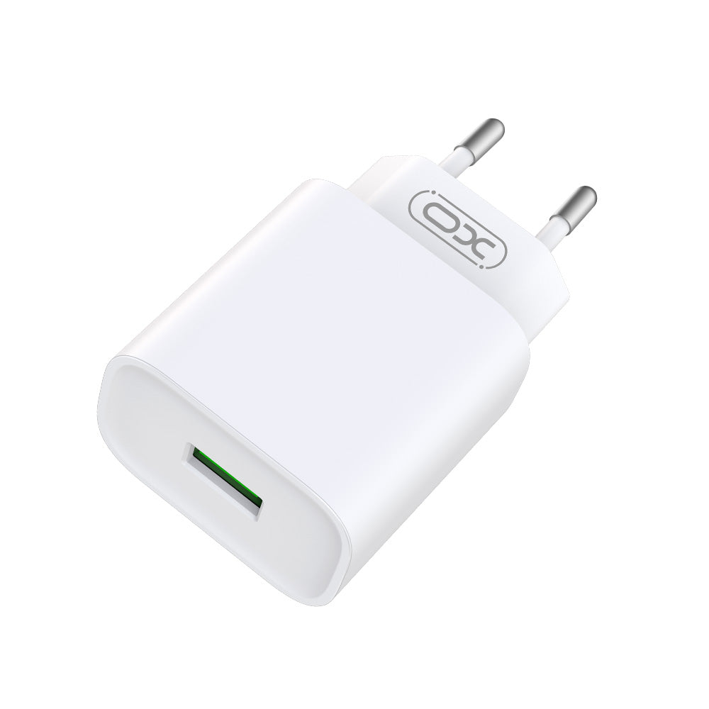 Chargeur réseau avec câble Lightning XO Design CE02D, 18W, 3A, 1 x USB-A, Blanc