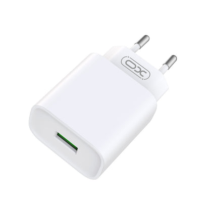 Chargeur réseau avec câble Lightning XO Design CE02D, 18W, 3A, 1 x USB-A, Blanc