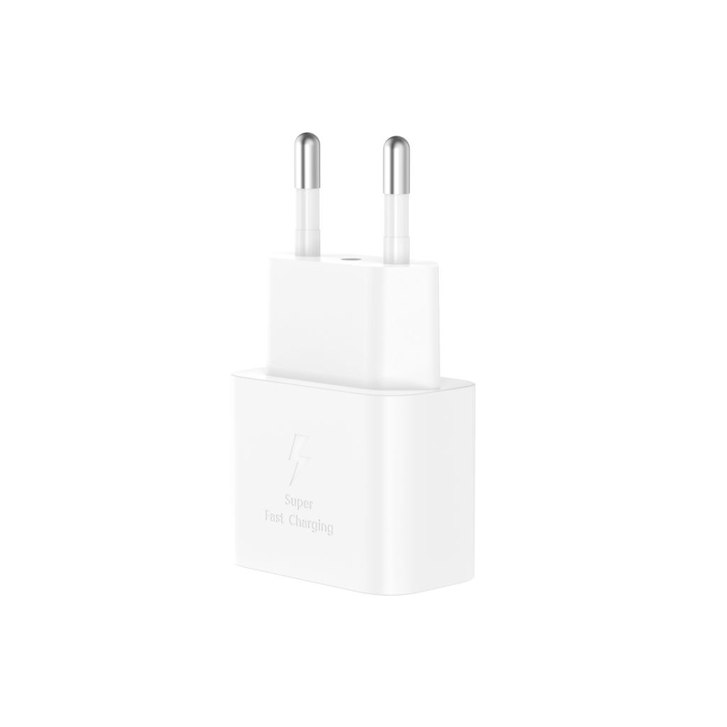 Chargeur réseau avec câble USB-C XO Design L167, 25W, 3A, 1 x USB-C, Blanc