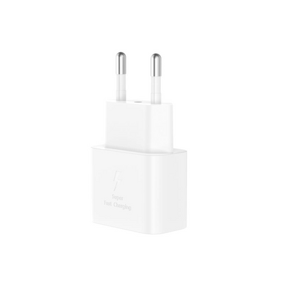 Chargeur réseau avec câble USB-C XO Design L167, 25W, 3A, 1 x USB-C, Blanc