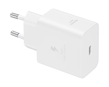 Chargeur réseau avec câble USB-C Samsung, 45W, 4.05A, 1 x USB-C, Blanc EP-T4511XWEGEU