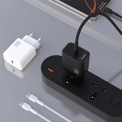 Chargeur secteur avec câble USB-C Dudao A27PCEU, 30W, 3A, 1 x USB-C, Noir