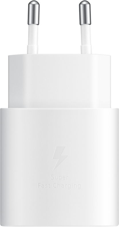 Chargeur réseau USB-C Samsung avec câble USB-C, 25W, 3A, 1 x USB-C, blanc EP-TA800XWEGWWW