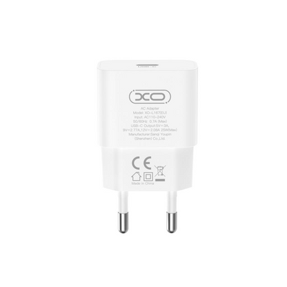 Chargeur réseau avec câble USB-C XO Design L167, 25W, 3A, 1 x USB-C, Blanc