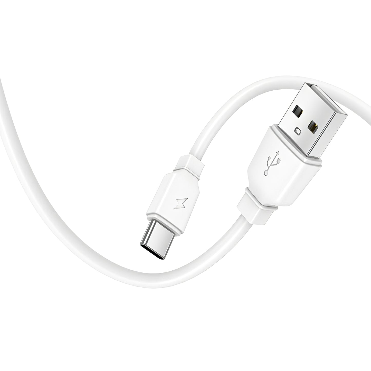 Chargeur réseau avec câble USB-C Prestico F15S-C, 30W, 3A, 1 x USB-C, Blanc