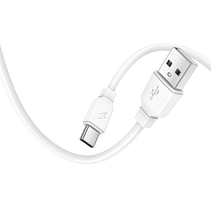 Chargeur réseau avec câble USB-C Prestico F15S-C, 30W, 3A, 1 x USB-C, Blanc
