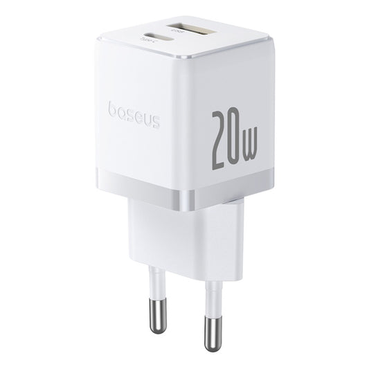 Chargeur Réseau avec Câble USB-C Baseus Palm, 20W, 3A, 1 x USB-A - 1 x USB-C, Blanc P10111608213-01