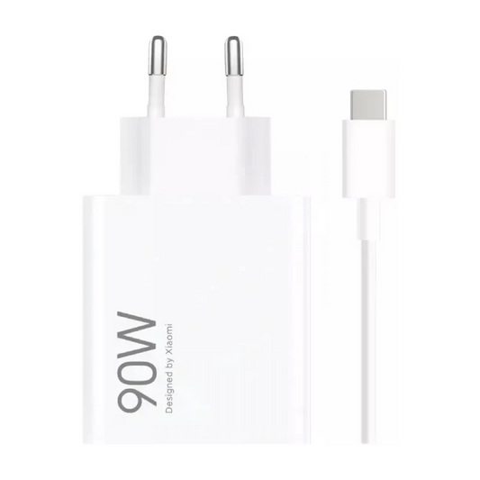 Chargeur réseau avec câble USB-C Xiaomi, 90W, 6.1A, 1 x USB-A, Blanc