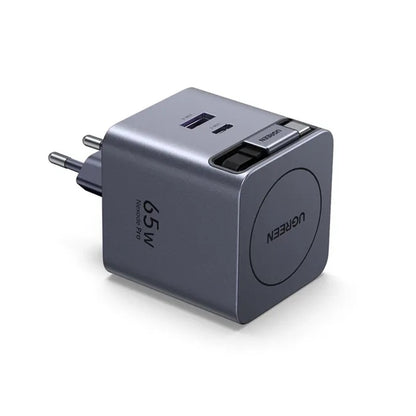 Chargeur réseau avec câble USB-C UGREEN X615, 65W, 3A, 1 x USB-A - 1 x USB-C, Gris