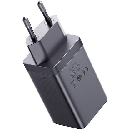 Baseus GaN5 Ultra USB-C Cable Network Charger with USB-C Cable, 65W, 3.25A, 1 x USB-A - 2 x USB-C, Grey P10110812827-Z1