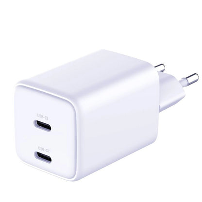 Chargeur réseau HyperCharger 3MK avec câble USB-C, 45W, 3A, 2 x USB-C, blanc 