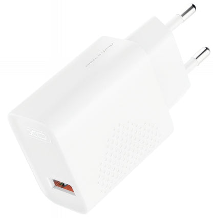 Chargeur réseau avec câble USB-C XO Design L159, 18W, 3A, 1 x USB-A, Blanc